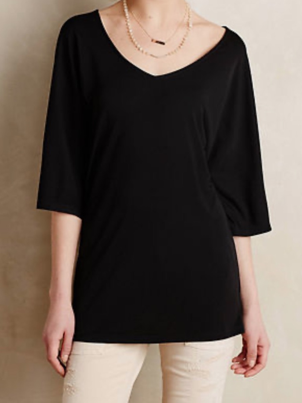 Anthropologie DELETTA V-Neck Top